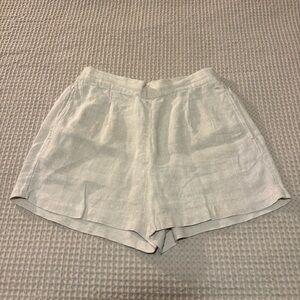 Madewell High Waist Linen Shorts Medium